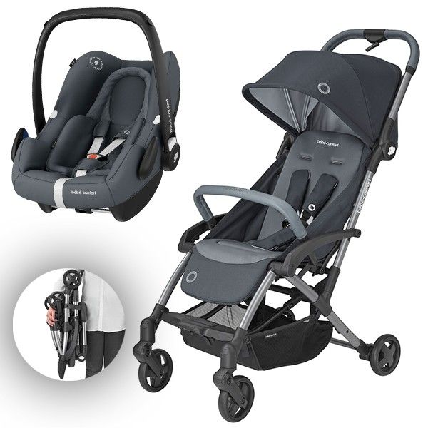 Bebe Confort Conjunto Duo Laika 2 Com Rock Essential Graphite Compara Precos