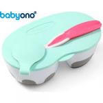 Baby Ono Tigela de Duas Câmaras com Colher Rosa BO958 - BO958