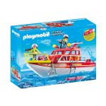 Playmobil Barco de Resgate dos Bombeiros - 70147