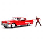 Jada Toys Nightmare On Elm Street Cadillac Series 62 1958 Metal Car & Figure Set