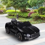 HomCom Bentley GT Elétrico Licenciado para Crianças acima de 3 anos 6V movido a Bateria Preto