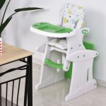 Homcom Cadeira para Bebês Acima de 6 Meses 3 Posições Ajustáveis Acolchoado Verde