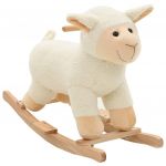 Animal de baloiçar ovelha em pelúcia 78x34x58 cm branco - 80220
