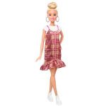 Barbie Boneca Fashionista Vestido Estampado Tartã