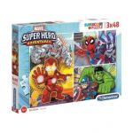 Clementoni Puzzle Maxi Superhero Marvel 3x48pzs - 8005125252480