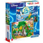 Clementoni Puzzle Maxi Peter Pan Y Libro de La Selva Disney 2x60pzs - 8005125216130