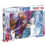 Clementoni Puzzle Glitter Effect Frozen 2 Disney 104pzs - 8005125201631
