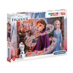 Clementoni Puzzle Glitter Effect Frozen 2 Disney 104pzs - 8005125201624