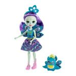 Mattel Enchantimals Boneca com Mascote Patter Peacock e Flap