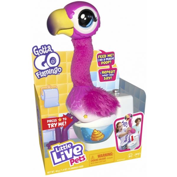 Famosa Little Live Pets Flamingo Gotta Go the Poop