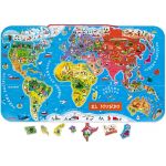 Janod Puzzle Magnético Atlas Mundial Versión (ES) - 3700217355036