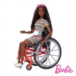 Barbie Fashionistas Morena em Cadeira de Rodas - MATGRB94