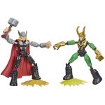 Hasbro Marvel Thor Vs Loki Bend And Flex Conjunto 2 Figuras 15 cm