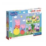 Clementoni - Puzzle 3x48 Peças Peppa Pig
