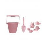 Scrunch Conjunto de Praia Silicone Pink