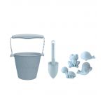 Scrunch Conjunto de Praia Silicone Blue