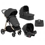 Kikkaboo Conjunto Trio 3 Peças Ugo negro Melange
