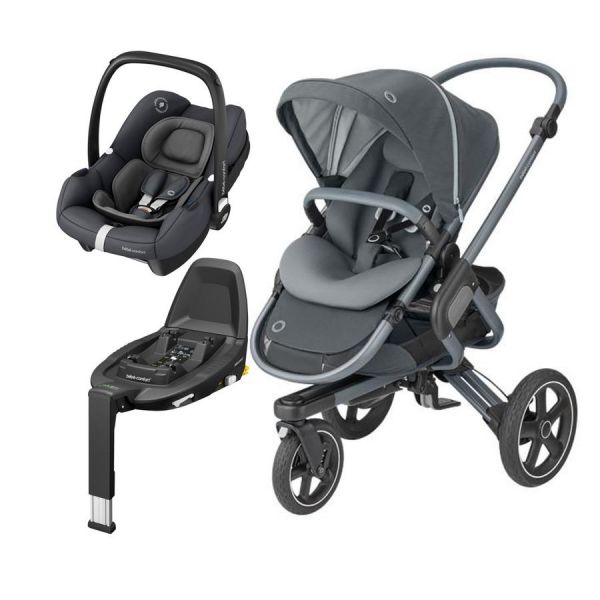 Bebe Confort Conjunto Duo Nova 3 Tinca Familyfix2 Essential Graphite Kuantokusta