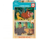 Educa 2X Super Puzzle 16 Peças Madeira Disney Classics - ED18874