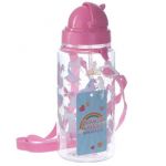 Puckator Garrafa de água 450ml com tampa e palhinha Unicórnio - BOT09