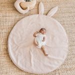 Choá Baby Tapete Redondo Bunny Rosa Pastel