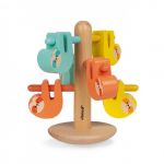 Janod Brinquedo de Equilíbrio e Cores Preguiças - J08607