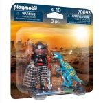 Playmobil Duo Pack Velociraptor e Caçador - 70693