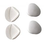 BabyDan 4 Protector de cantos branco