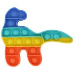 Pop it Silicone Toy Stress Toy Material amigo do ambiente Dinossauro arco-íris - BPOP-4579