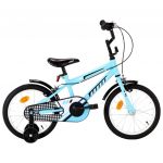 Bicicleta de Criança Roda 16&quot; Preto e Azul