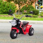 HomCom Motocicleta Elétrica Infantil com 3 Rodas 6V 72x57x56cm Vermelho