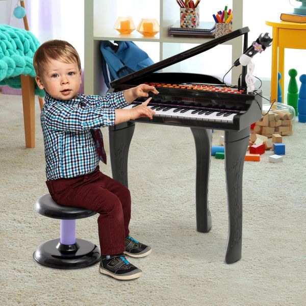 HOMCOM Piano para Crianças com 37 Teclas Piano Infantil com