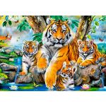 Castorland Puzzle Tigres No Fluxo 120 Peças