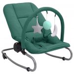 Espreguiçadeira/Baloiço de Bebé Aço Verde - 10252