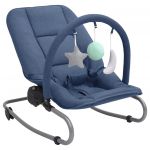 Espreguiçadeira/Baloiço de Bebé Aço Azul-marinho - 10250