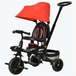 Homcom Triciclo Infantil 4 em 1 Vermelho - 370-198RD