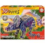 Educa Puzzle 3D Triceratops 67 Peças