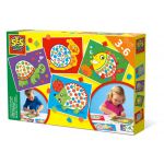 SES Jogo Didático Mosaicos coloridos brinquedos educativos Infantil - 14827