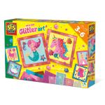 SES Jogo Didático Educativo Kit Glitter criança - 14645