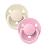Bibs de Lux 2 Chupetas Silicone 0-3 anos Ivory/Baby Pink