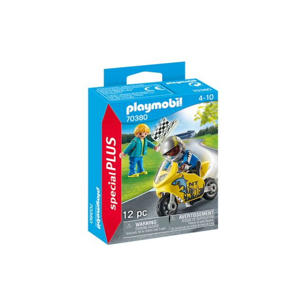 Playmobil City Life Special Plus - Meninos com Moto de Corrida