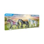 Playmobil Country - Conjunto de Cavalos: Frísio, Knabstrupper e Andaluz