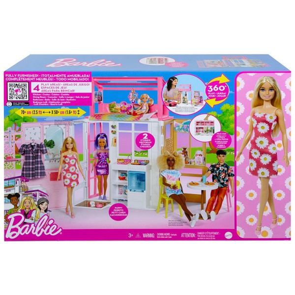 Casa da barbie e barbie