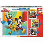Educa Puzzle Progressivo 12-16-20-25 Peças Mickey & Friends - ED19294
