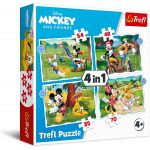 Trefl Puzzle Mickey Mouse 4 em 1 35-48-54-70 Peças