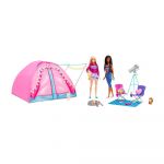 Barbie Malibu e Brooklyn com Tenda Campismo