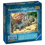 Ravensburger Escape Puzzle Kids 368 Peças Pirates Outline para Quebra-cabeça 368 Peças - 12956