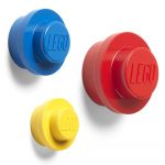 LEGO Suportes de Parede Wall Hanger Iconic Azul, Vermelho e Amarelo