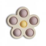 Mushie Brinquedo Sensorial Flor Lilac/pale Daffodil/ivory