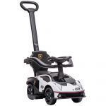 Aiyaplay Carro Andador 2 em 1 Lamborghini Essenza Branco e Preto